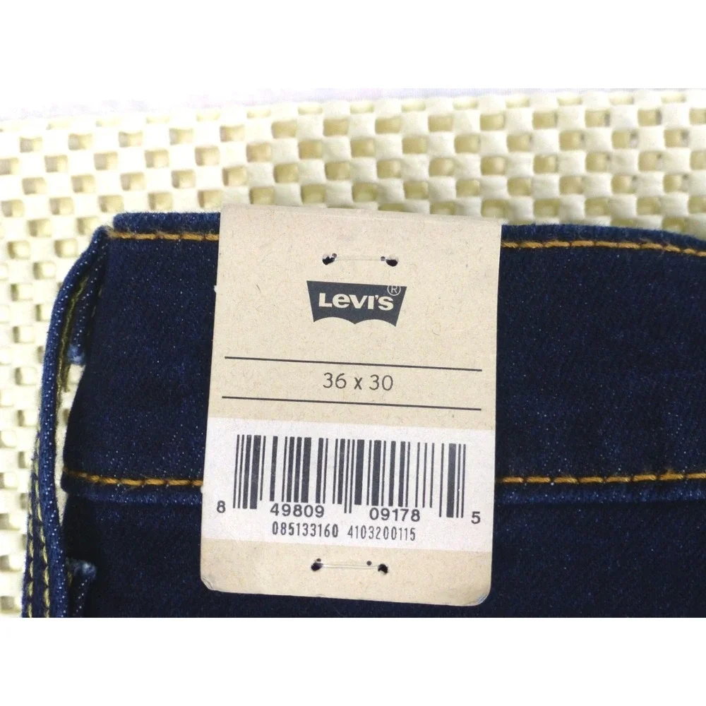 Levis 513 Slim Straight Jeans 36x30 Dark Wash Denim Mens Pants New With Tags
